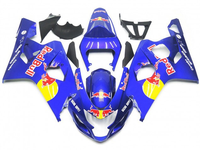 2004-2005 Style Taureau Bleu Rouge Vibrant Suzuki GSXR 600-750 Carénage Moto