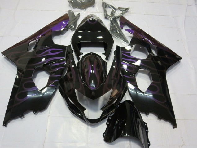 2004-2005 Violet Flamme Suzuki GSXR 600-750 Carénage Moto