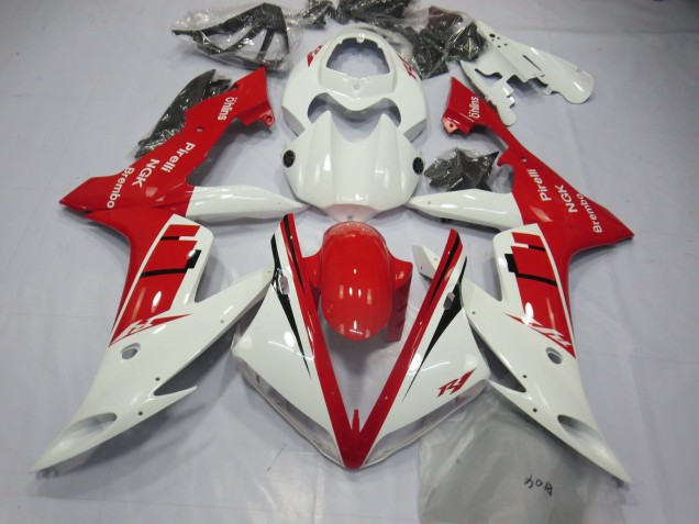 2004-2006 Conception Blanche & Bleue Yamaha R1 Carénage Moto 2004-2006 Conception Blanche & Bleue Yamaha R1 Carénage Moto