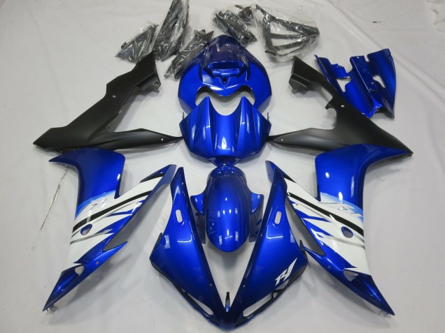 2004-2006 Noir Bleu & Blanc Yamaha R1 Carénage Moto 2004-2006 Noir Bleu & Blanc Yamaha R1 Carénage Moto
