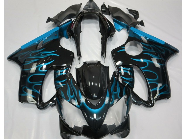 2004-2007 Bleu Clair Flamme Honda CBR600 F4i Carénage Moto