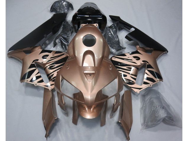 2005-2006 Bronze Flamme Honda CBR600RR Carénage Moto 2005-2006 Bronze Flamme Honda CBR600RR Carénage Moto
