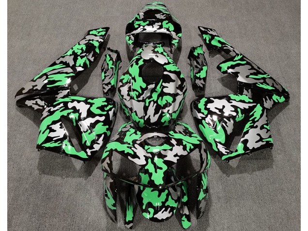 2005-2006 Camouflage & Vert Clair Honda CBR600RR Carénage Moto 2005-2006 Camouflage & Vert Clair Honda CBR600RR Carénage Moto