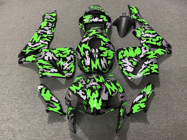 2005-2006 Camouflage & Vert Honda CBR600RR Carénage Moto 2005-2006 Camouflage & Vert Honda CBR600RR Carénage Moto