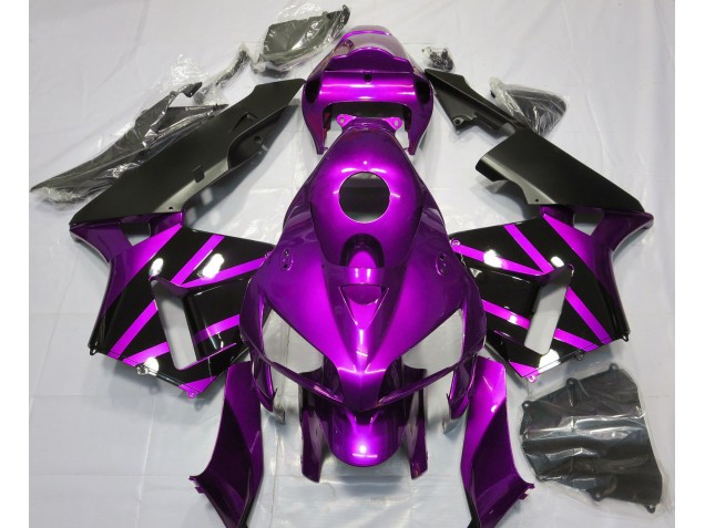 2005-2006 Design Violet & Noir Brillant Honda CBR600RR Carénage Moto