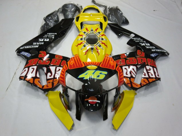 2005-2006 Jaune Rossi Honda CBR600RR Carénage Moto 2005-2006 Jaune Rossi Honda CBR600RR Carénage Moto