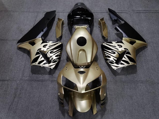 2005-2006 Noir Doré Honda CBR600RR Carénage Moto 2005-2006 Noir Doré Honda CBR600RR Carénage Moto