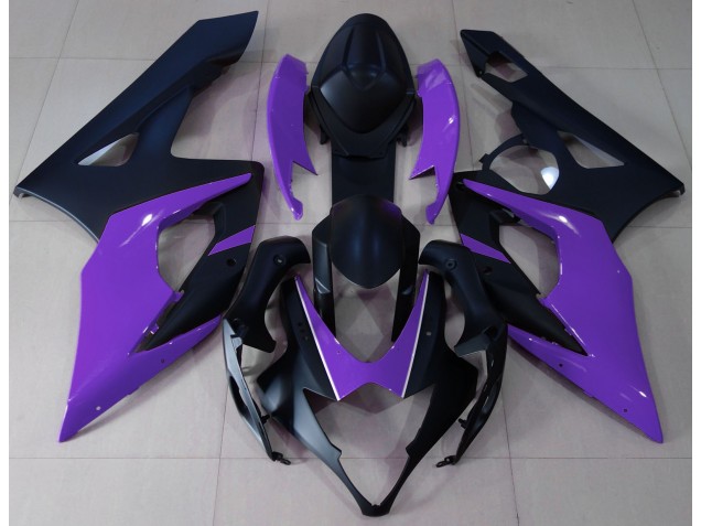2005-2006 Noir Mat & Violet Suzuki GSXR 1000 Carénage Moto