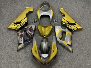 2005-2006 Or & Argent Kawasaki ZX6R Carénage Moto