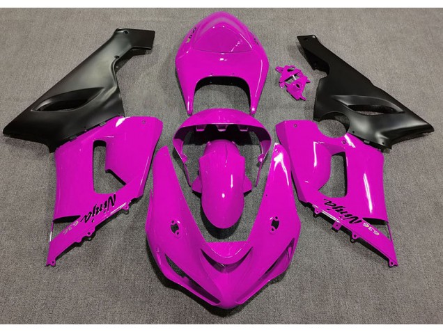 2005-2006 Rose Brillant Kawasaki ZX6R Carénage Moto