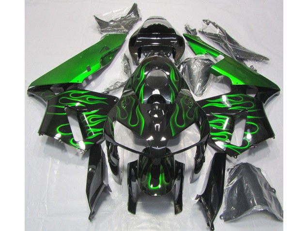 2005-2006 Verde Vibrante Fiamma Honda CBR600RR Carénage Moto 2005-2006 Verde Vibrante Fiamma Honda CBR600RR Carénage Moto