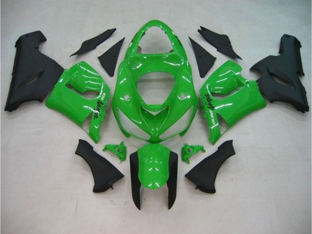 2005-2006 Vert Brillant Mat Kawasaki ZX6R Carénage Moto 2005-2006 Vert Brillant Mat Kawasaki ZX6R Carénage Moto