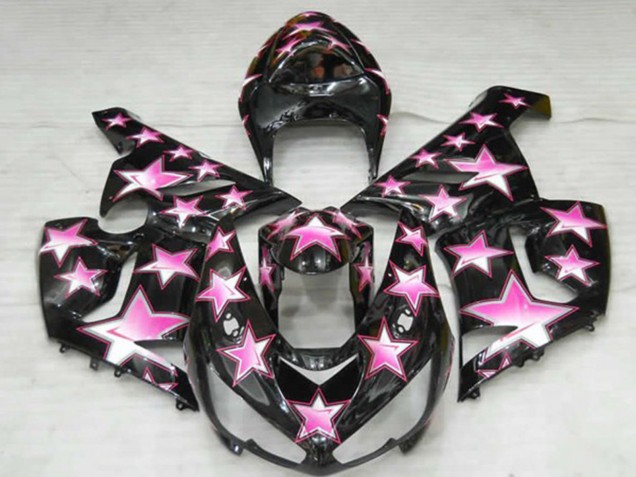 2005-2006 Étoile Rose Kawasaki ZX6R Carénage Moto