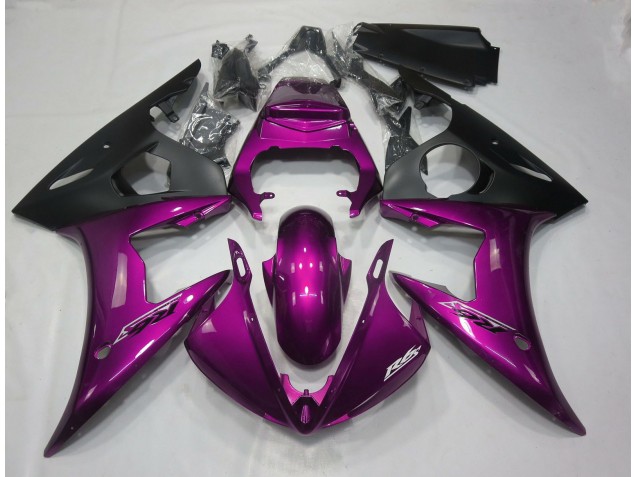 2005 Rose Foncé Brillant Yamaha R6 Carénage Moto