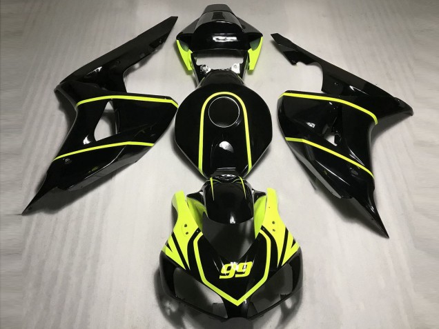 2006-2007 Alta Visibilità E Cbr Nero Honda CBR1000RR Carénage Moto 2006-2007 Alta Visibilità E Cbr Nero Honda CBR1000RR Carénage Moto