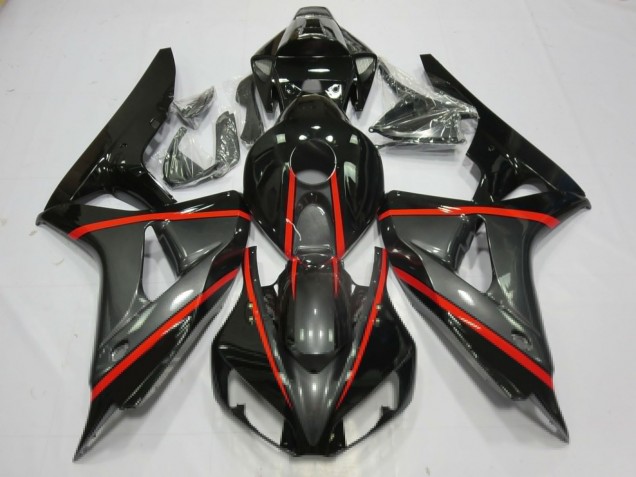 2006-2007 Argent & Noir Honda CBR1000RR Carénage Moto