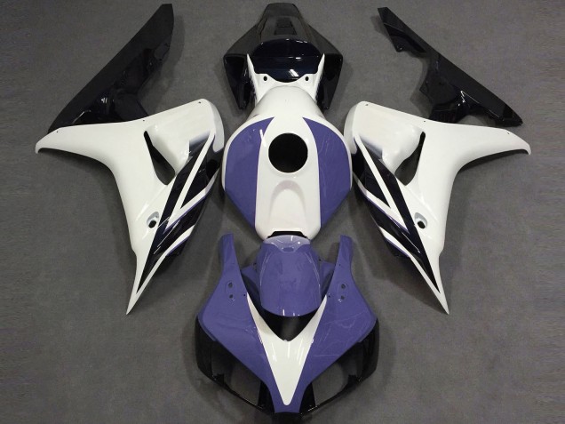 2006-2007 Blanc Brillant Bleu & Noir Honda CBR1000RR Carénage Moto 2006-2007 Blanc Brillant Bleu & Noir Honda CBR1000RR Carénage Moto