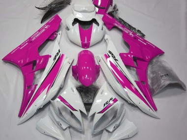 2006-2007 Blanc Brillant & Rose Yamaha R6 Carénage Moto
