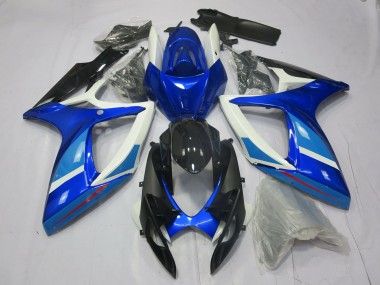 2006-2007 Bleu Clair & Foncé Suzuki GSXR 600-750 Carénage Moto