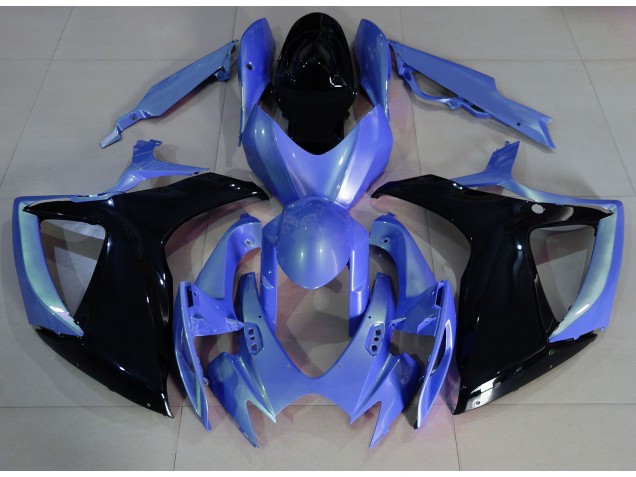 2006-2007 Bleu Clair & Noir Suzuki GSXR 600-750 Carénage Moto