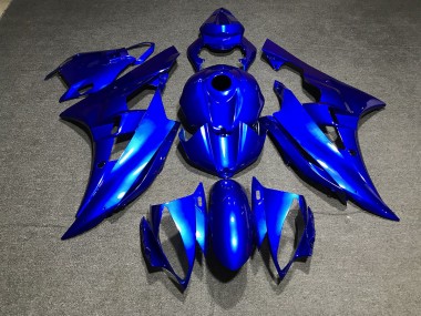 2006-2007 Bleu Métallisé Uni Yamaha R6 Carénage Moto
