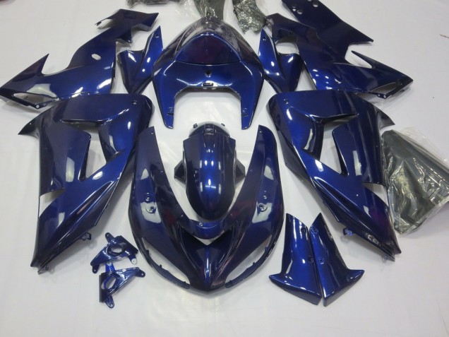 2006-2007 Bleu Profond Kawasaki ZX10R Carénage Moto 2006-2007 Bleu Profond Kawasaki ZX10R Carénage Moto