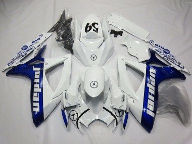 2006-2007 Blu Jordan Suzuki GSXR 600-750 Carénage Moto