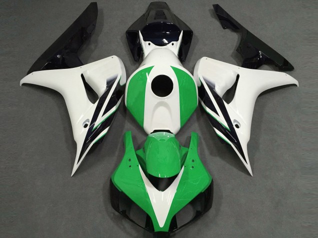 2006-2007 Brillant Blanc Vert Noir Honda CBR1000RR Carénage Moto 2006-2007 Brillant Blanc Vert Noir Honda CBR1000RR Carénage Moto