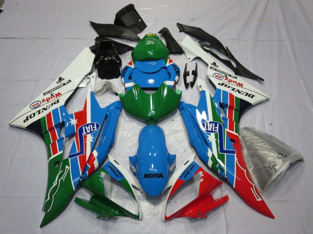 2006-2007 Classique Dunlop Yamaha R6 Carénage Moto 2006-2007 Classique Dunlop Yamaha R6 Carénage Moto