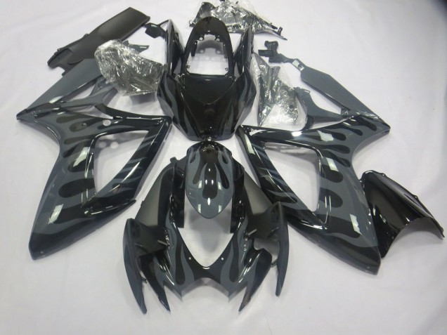 2006-2007 Gris Flamme Suzuki GSXR 600-750 Carénage Moto