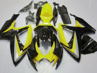 2006-2007 Jaune Brillant Débadgé Suzuki GSXR 600-750 Carénage Moto