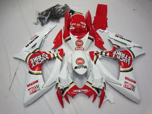 2006-2007 Lucky Strike Suzuki GSXR 600-750 Carénage Moto