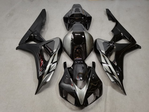 2006-2007 Noir Brillant & Gris Honda CBR1000RR Carénage Moto
