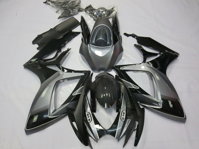 2006-2007 Noir Gris Spécial Suzuki GSXR 600-750 Carénage Moto