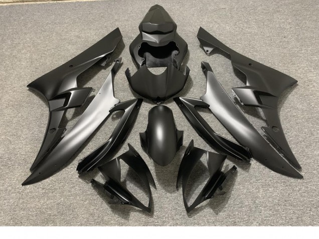 2006-2007 Noir Mat Complet Yamaha R6 Carénage Moto