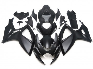 2006-2007 Noir Mat OEM Style Personnalisé Suzuki GSXR 600-750 Carénage Moto