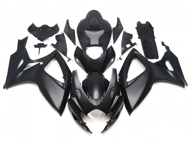 2006-2007 Noir Mat OEM Style Personnalisé Suzuki GSXR 600-750 Carénage Moto