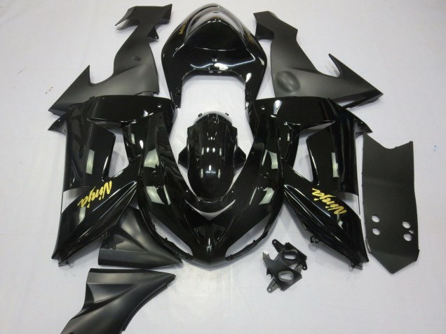 2006-2007 Noir & Or Kawasaki ZX10R Carénage Moto 2006-2007 Noir & Or Kawasaki ZX10R Carénage Moto