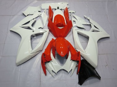 2006-2007 Orange & Blanc Suzuki GSXR 600-750 Carénage Moto