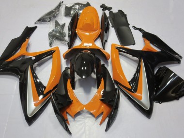 2006-2007 Orange Brillant Débadgé Suzuki GSXR 600-750 Carénage Moto