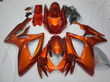 2006-2007 Orange Brûlée Suzuki GSXR 600-750 Carénage Moto