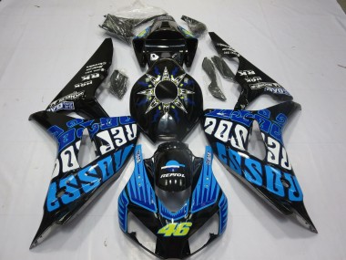 2006-2007 Rossi Bleu Brillant Honda CBR1000RR Carénage Moto