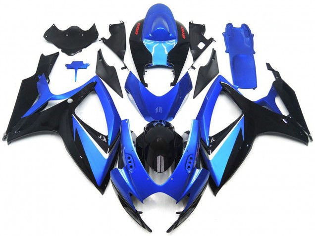 2006-2007 Spécial Bleu & Noir Suzuki GSXR 600-750 Carénage Moto