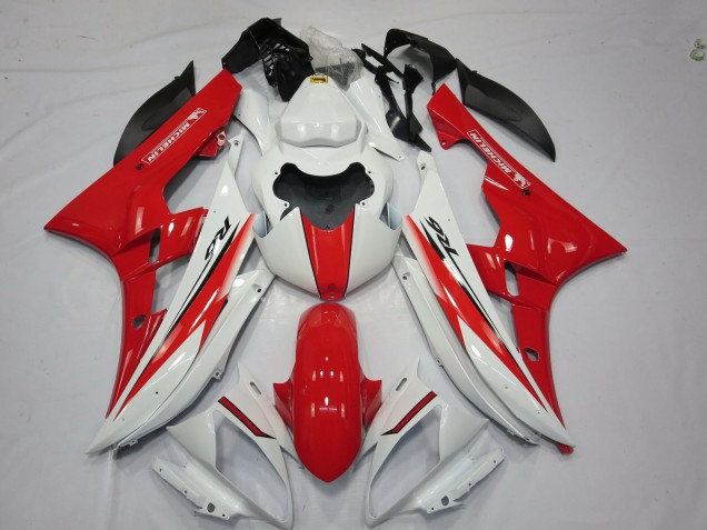 2006-2007 Style Rouge Blanc OEM Yamaha R6 Carénage Moto