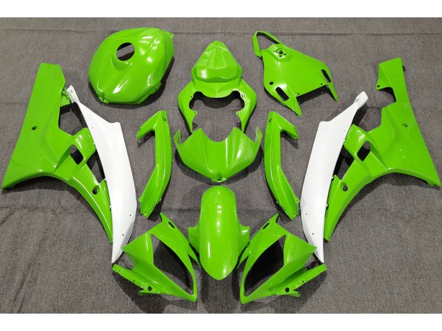 2006-2007 Vert Perle Yamaha R6 Carénage Moto