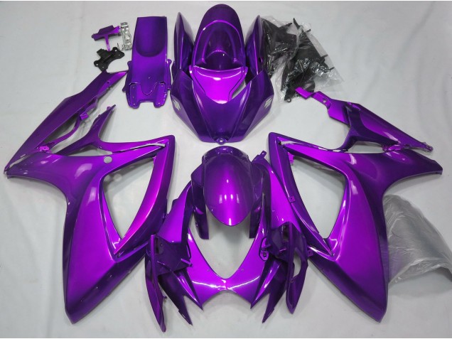 2006-2007 Violet Brillant Uni Suzuki GSXR 600-750 Carénage Moto 2006-2007 Violet Brillant Uni Suzuki GSXR 600-750 Carénage Moto
