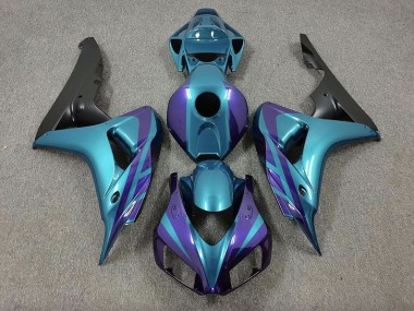 2006-2007 Violet & Émeraude Honda CBR1000RR Carénage Moto