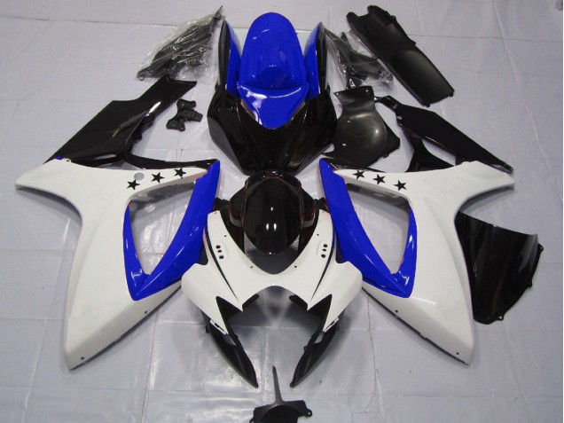 2006-2007 Étoile Bleu Foncé Suzuki GSXR 600-750 Carénage Moto