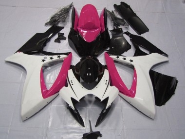 2006-2007 Étoile Rose Suzuki GSXR 600-750 Carénage Moto