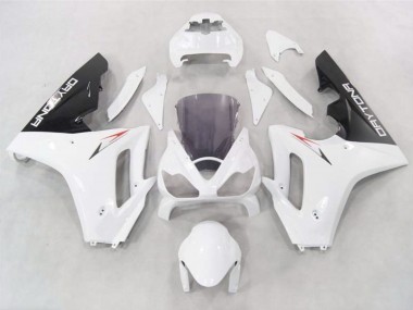 2006-2008 Blanc Avec Bas Noir Triumph Daytona 675 Carénage Moto